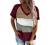 Biucly Women’s Casual Summer V Neck Tops Basic Color Block Tshirts