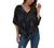 VIISHOW Womens Tie Front Chiffon Blouses V Neck Batwing Short Sleeve Summer Tops Shirts