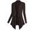 Urban CoCo Women's Drape Front Open Cardigan Long Sleeve Irregular Hem