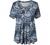 FOLUNSI Women’s Plus Size Short Sleeve Henley Shirt V Neck Floral Blouses Tunic Tops M-4XL