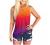 Womens Tops Summer Halter Cutout Front Sleeveless Tank Tops Trendy Ombre Sunflower Graphic Tee Shirts Camisole Blouses