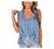 Tank Tops for Women Boho Floral Shirred Straps Pleated Summer Casual Ruffle Sleeveless Shirts Tops Beach Flowy Blouses