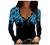 Women's Long Sleeve Shirts Sexy V-Neck Lace Trim Tunic Tops Cold Shouler Floral Printed T Shirts Dressy Casual Blouses