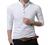 KUYIGO Men’s Casual Slim Fit Shirts Pure Color Long Sleeve Polo Fashion T-Shirts