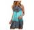 Summer Halter Dresses for Women Vintage Boho Floral Print Tank Mini Dress Sleeveless Beach Cocktail Party Sundress