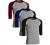 Sporty Two Tone Baseball Tee Shirt 3/4 Sleeve Raglan Matching Team Top