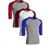 Sporty Two Tone Baseball Tee Shirt 3/4 Sleeve Raglan Matching Team Top