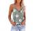 Womens Fashion 2022 Summer Tops Dressy Plunge V Neck Zip Up Spaghetti Strap Tank Top Sleeveless Camisole Shirts Blouse