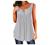 Women's Casual Pleated Tank Tops to Wear with Leggings Dressy Button Up Sleeveless Shirts Henley Blouses Summer Top