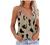 Womens Summer Tops Fashion V-Neck Spaghetti Strap Tank Tops Trendy Camisole Loose Fit Blouse Shirts with Cute Printing