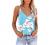 Womens Summer Tops Fashion V-Neck Spaghetti Strap Tank Tops Trendy Camisole Loose Fit Blouse Shirts with Cute Printing