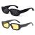 BUTABY Rectangle Sunglasses for Women Retro Driving Glasses 90’s Vintage Fashion Narrow Square Frame UV400 Protection