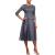 Alex Evenings Women's Plus Size Tea-Length Lace Mock Dress