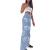 MASZONE High Waisted Jeans for Women Y2K Fashion Wide Leg Denim Pants Loose Back Butterfly Print Straight Trousers Jeans