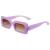 SOJOS Retro 90s Nude Rectangle Sunglasses For Women Trendy Chunky Glasses Pebble SJ2160