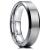 King Will Basic 6mm 7mm 8mm 9mm 10mm Men Wedding Black/Silver Tungsten Ring Matte Finish Beveled Polished Edge Comfort Fit