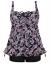 Septangle Women Plus Size Bathing Suits Paisley Print Two Piece Swimsuit Tankini Swimwear