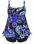 Septangle Women Plus Size Bathing Suits Paisley Print Two Piece Swimsuit Tankini Swimwear