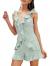 Simplee Women's Summer Beach Ruffle V Neck Sleeveless Backless Jumpsuit Romper