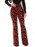 SOLY HUX Women's Print Elastic High Waisted Flare Leg Bell Bottom Pants