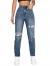 SweatyRocks Women's High Waist Slant Pocket Denim Jeans Ripped Straight Leg Pants