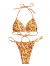 SOLY HUX Women's Floral Print Halter Triangle Tie Side Bikini Set Two Piece Swimsuits