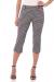 Rekucci Women's Ease into Comfort Capri with Button Detail