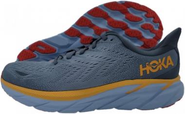 HOKA ONE ONE Clifton 8 Mens Shoes Size 10, Color: Goblin Blue/Mountain Spring