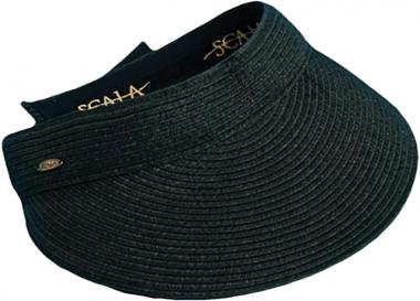 Scala Women's One Size Paper Braid Visor