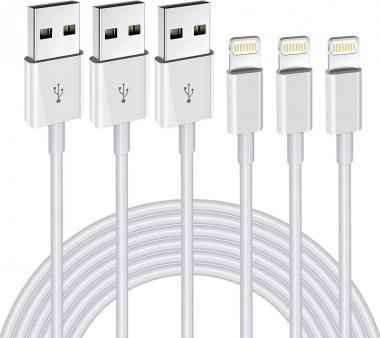 iPhone Charger 3Pack 6FT MFi Certified Lightning Cable Fast Charging Cords Apple Charger Compatible with iPhone 14 13 12 11 XS XR X Pro Max Mini 8 7 6S 6 Plus 5S SE iPad iPod AirPods