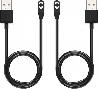 2 Pack Magnetic Charger Compatible with AfterShokz Aeropex AS800 & OpenComm ASC100SG & Shokz OpenRun Pro, 3.3ft Replacement USB Charging Cable for AfterShokz Bone Conduction Headphones