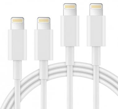 AUNC iPhone Charger 4PACK 3/3/6/6Feet Long USB Charging Cable High Speed Connector Data Sync Transfer Cord Compatible with iPhone Xs Max/X/8/7/Plus/6S/6/SE/5S iPad