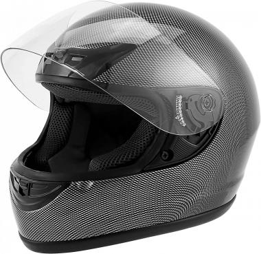 XFMT DOT Adult Motorcycle Flip Up Full Face Helmet Street Dirt Bike ATV Helmets (Carbon Fiber, X-Large)