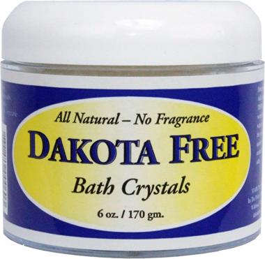 Dakota Free Fragrance Free Bath Crystals 6 oz