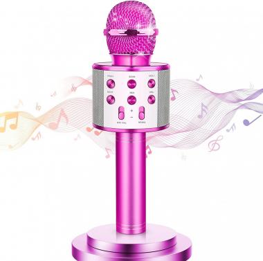 4-6 Year Old Girl Birthday Gifts: wetepuxi Kids Bluetooth Wireless Toy Microphone for Kids 5-7 Toddler Christmas Toys for Girls Age 6-8 Gift for 3 4 5 7 8 9 10 11 Years Old Girl Boy Kid Purple