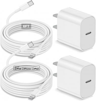 [2Pack]iPhone 14 13 12 Fast Charger, [Apple MFi Certified] 6ft long Type C to Lightning Cable Fast Charging, Apple USB C Charger Block for iPhone14/13/13Pro Max/12/12 Pro Max/11/11Pro Max/XS/XR/X,iPad