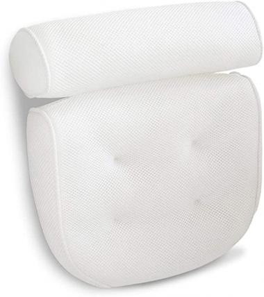 Jorzer Bath Pillow Spa Neck Shoulder Support Non Slip Spa Cushion with 6 Suction Cups 15x13inch.