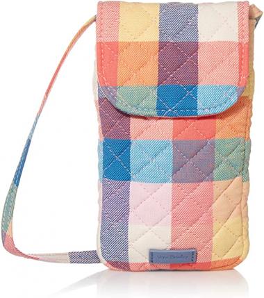 Vera Bradley Cotton Carson Cellphone Crossbody Purse