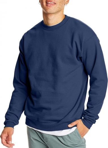 Hanes Men's EcoSmart Fleece Sweatshirt, Cotton-Blend Pullover, Crewneck Sweatshirt for Men (1 or 2 pack)