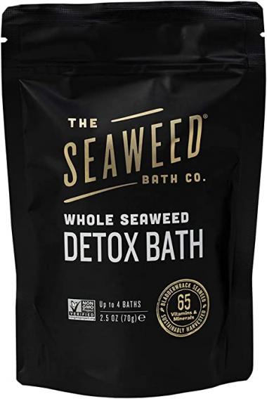 The Seaweed Bath Co. Whole Seaweed Detox Bath, Natural Organic Bladderwrack Seaweed, Non-GMO Verified, Vegan, 2.5 oz.