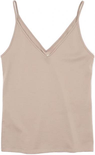 Ann Taylor LOFT Women's Double V-Neck Cotton-Stretch Cami