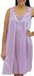 Venice Womens' Silky Looking Embroidered Nightgown 06N