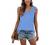 SAMPEEL Tank Tops for Women Summer Trendy V Neck Sleeveless Tee Shirts Women Casual Tee