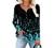 Womens Henley V Neck Casual Blouse Button Down T Shirts Flare and Flowy Tops