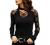 Summer Tops for Women V-Neck Lace Tunic Cold Shoulder Tops Sexy Hollow Long Sleeve T Shirts Casual Loose Tshirt Blouse