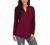 Neineiwu Women Casual Split V Neckline Loose Tunic Blouses Long Sleeve Tops