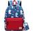 Mairle Little Kids Backpack Preschool Kindergarten School Bag for Boys and Girls with Chest Strap, Forest Animals Print,Green/White