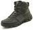 Bitiger Men's Combat Boots with Side Zipper Velcro and Casual Outdoor Mountaineering Trekking Commando Tactical Boots