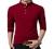 KUYIGO Men’s Casual Slim Fit Shirts Pure Color Long Sleeve Polo Fashion T-Shirts