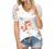 Summer Tops Womens 2022 Fashion Short Sleeve V Neck Lace Waffle Knit Shirts Loose Casual Tops Tee Blouses